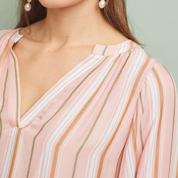 Anthropologie Maeve striped peasant top - Picture 4 of 7